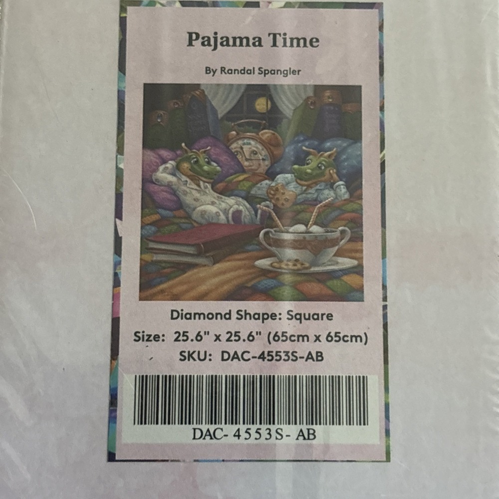 DIY Diamond Art Club 'Pajama Time' Art Kit 25.6" X 25.6" NEW Factory Sealed